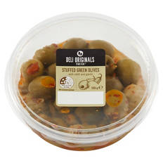 Chilli & Garlic Stuffed Green Olives 130g